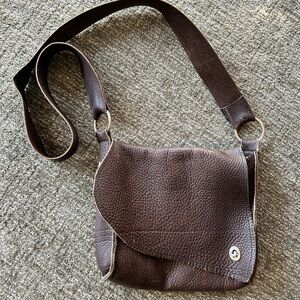 Brown Leather Crossbody Purse